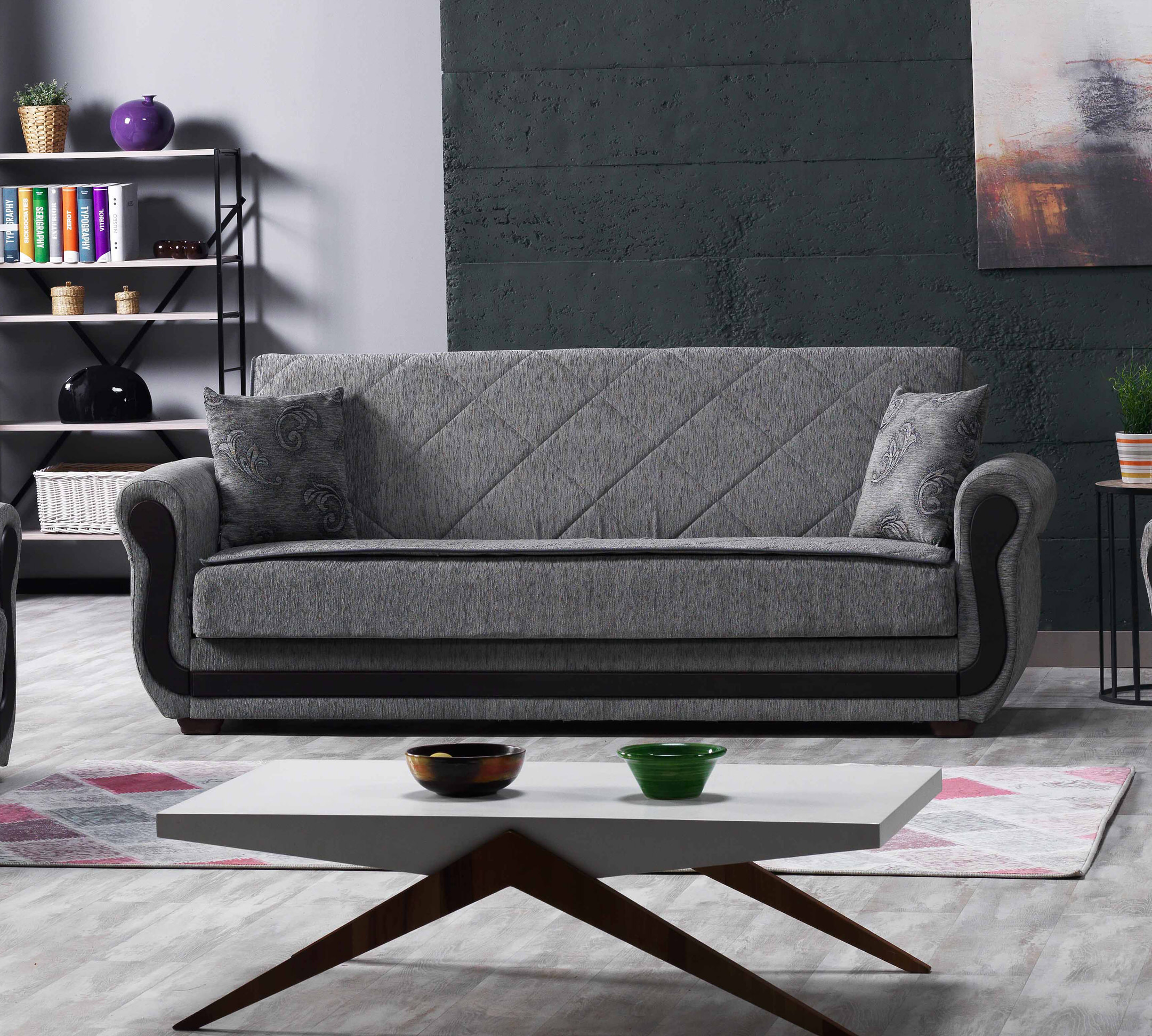 Maddox Gray Sofa Bed by Casamode