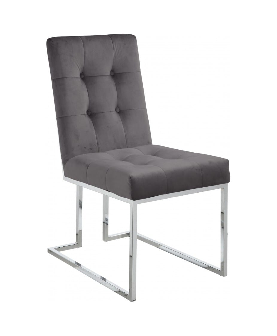 Meridian Furniture Alexis Velvet Dining Chair-Set of 2 Meridian Furniture Alexis Velvet Dining Chair-Set of 2