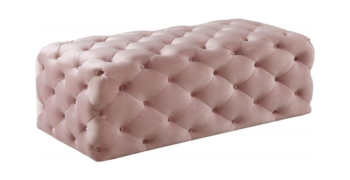 Meridian Furniture Casey Velvet Ottoman / Bench Meridian Furniture Casey Velvet Ottoman / Bench