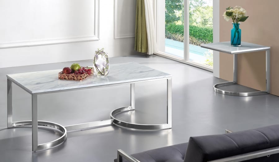Meridian Furniture Copley Chrome Coffee table Meridian Furniture Copley Chrome Coffee table
