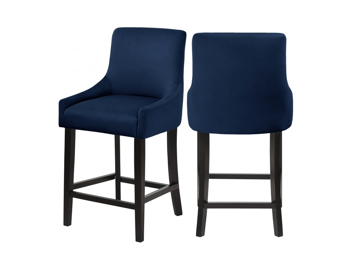 blue velvet kitchen bar stools