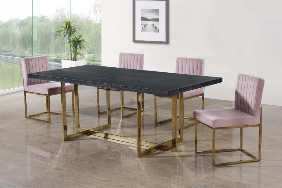 Meridian Furniture Elle Gold Dining Table Meridian Furniture Elle Gold Dining Table