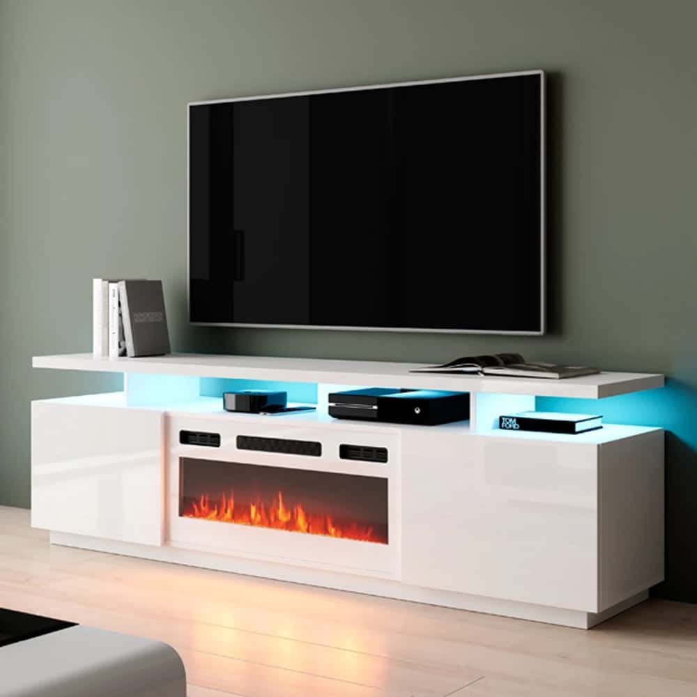 Meble tv stand with fireplace deals