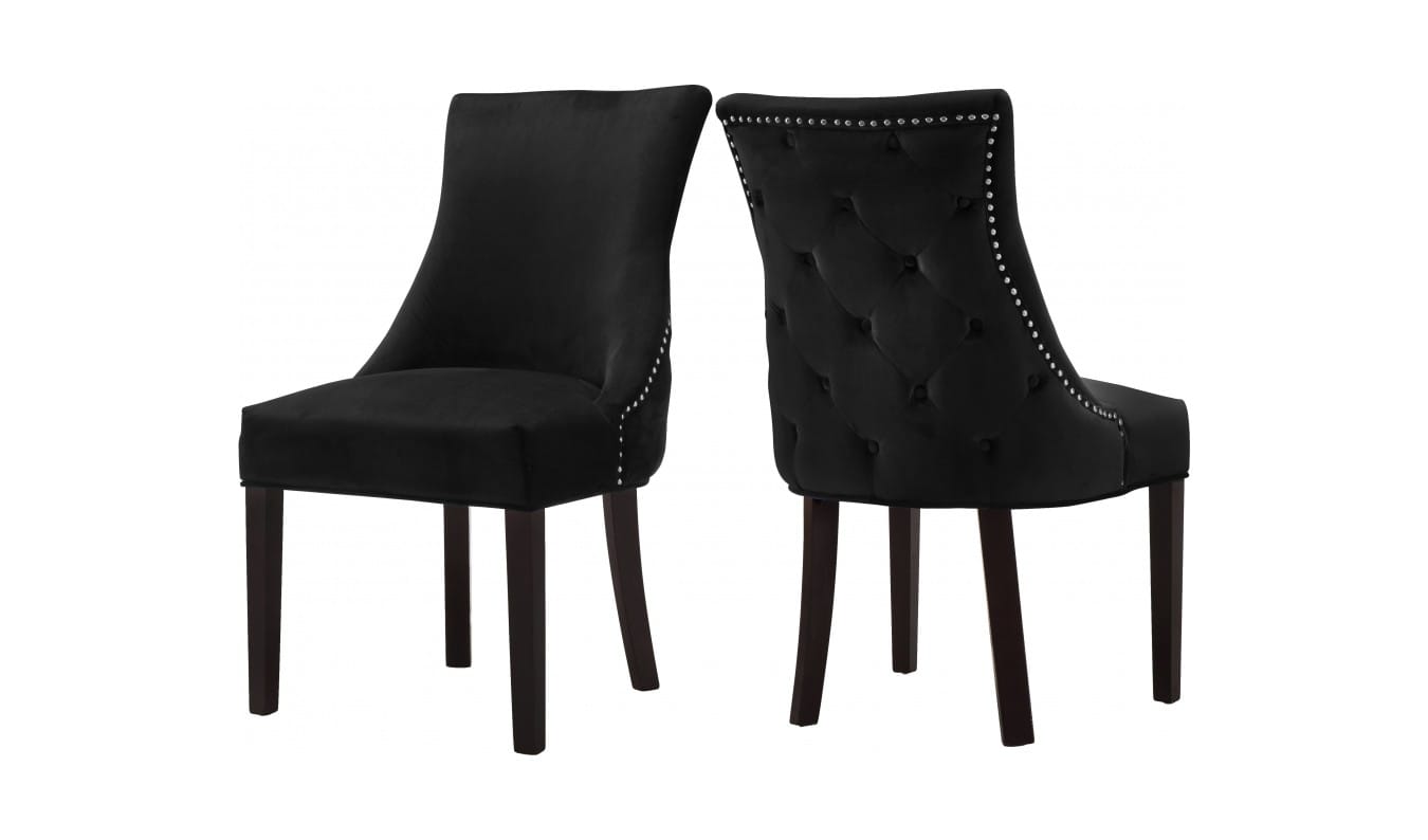 Meridian Furniture Hannah Velvet Dining Chair Meridian Furniture Hannah Velvet Dining Chair