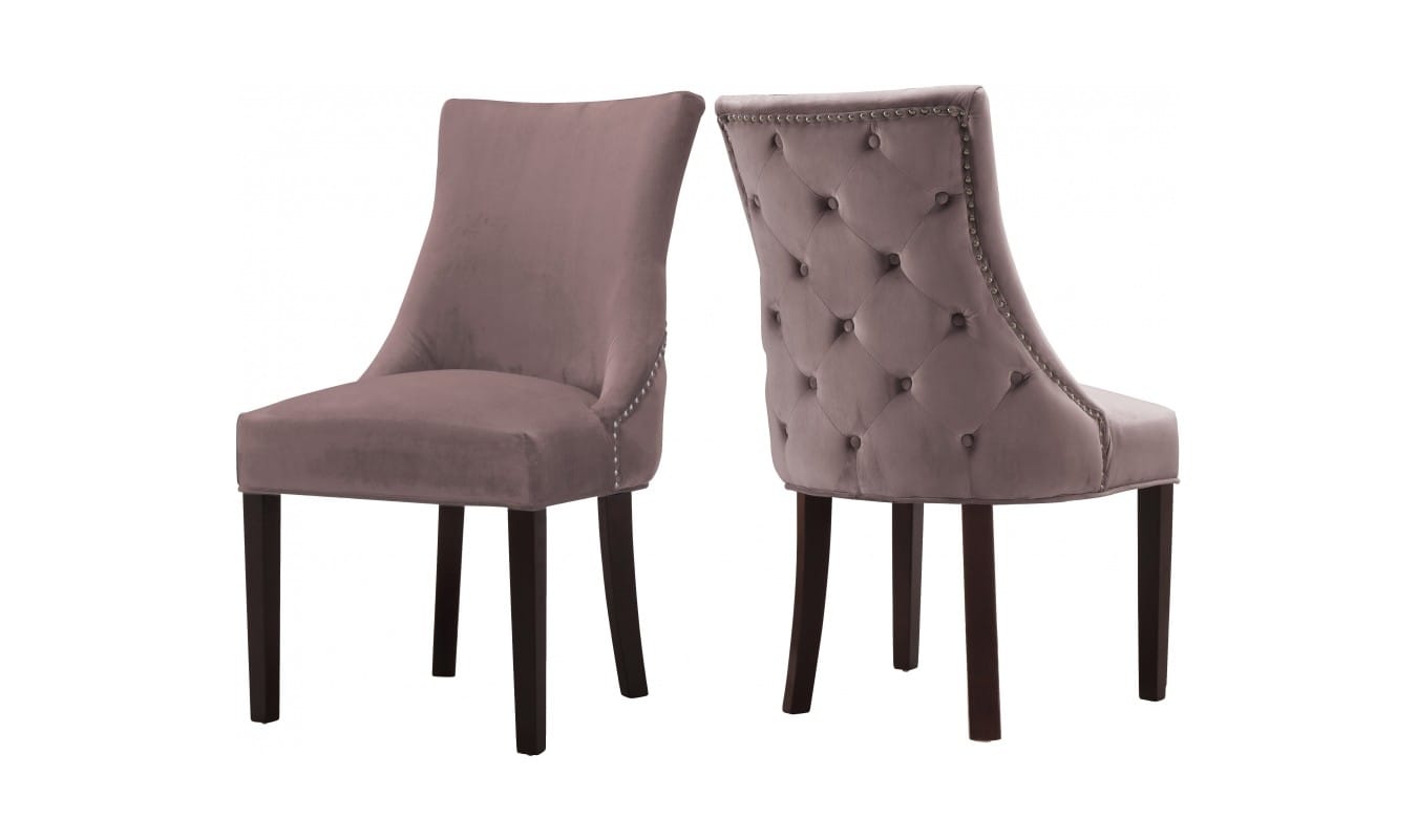 Meridian Furniture Hannah Velvet Dining Chair Meridian Furniture Hannah Velvet Dining Chair