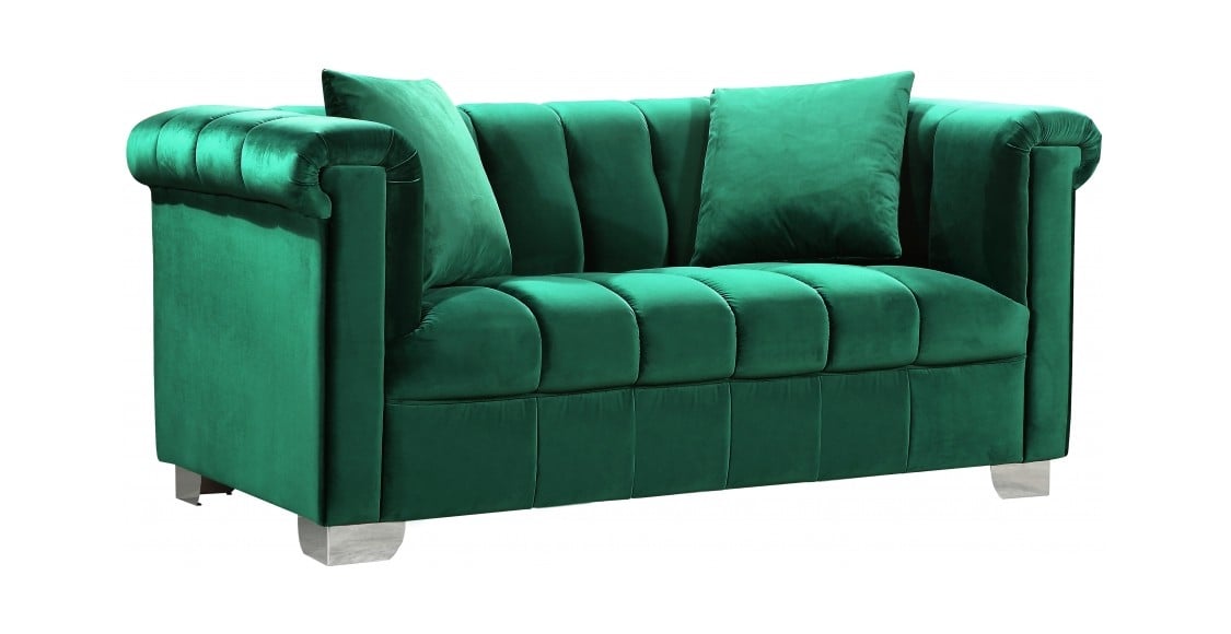 Meridian Furniture Kayla Velvet Loveseat Meridian Furniture Kayla Velvet Loveseat