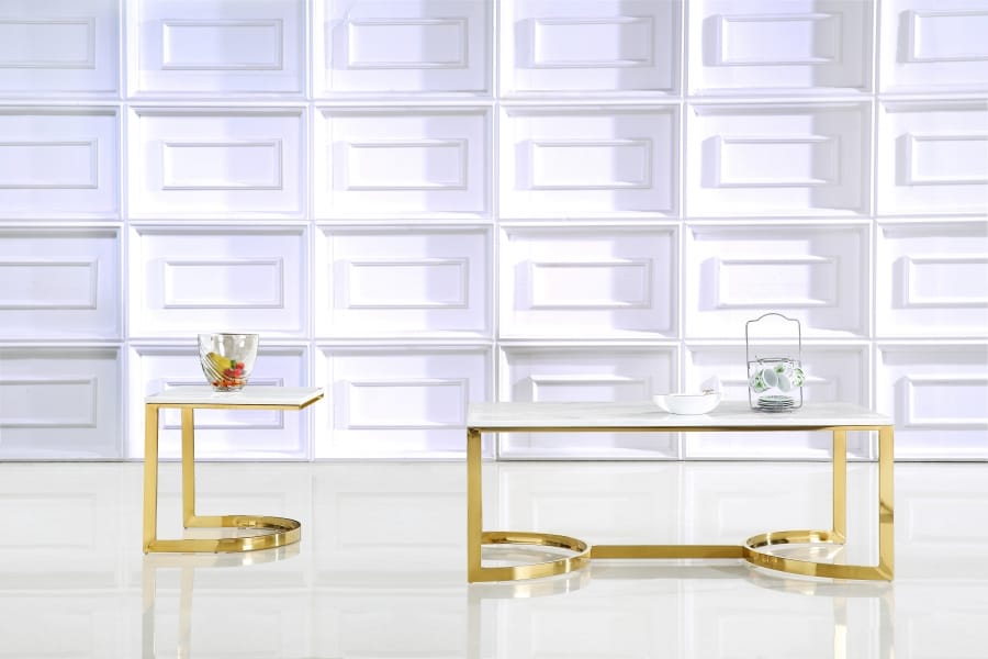 Meridian Furniture London Gold End Table Meridian Furniture London Gold End Table