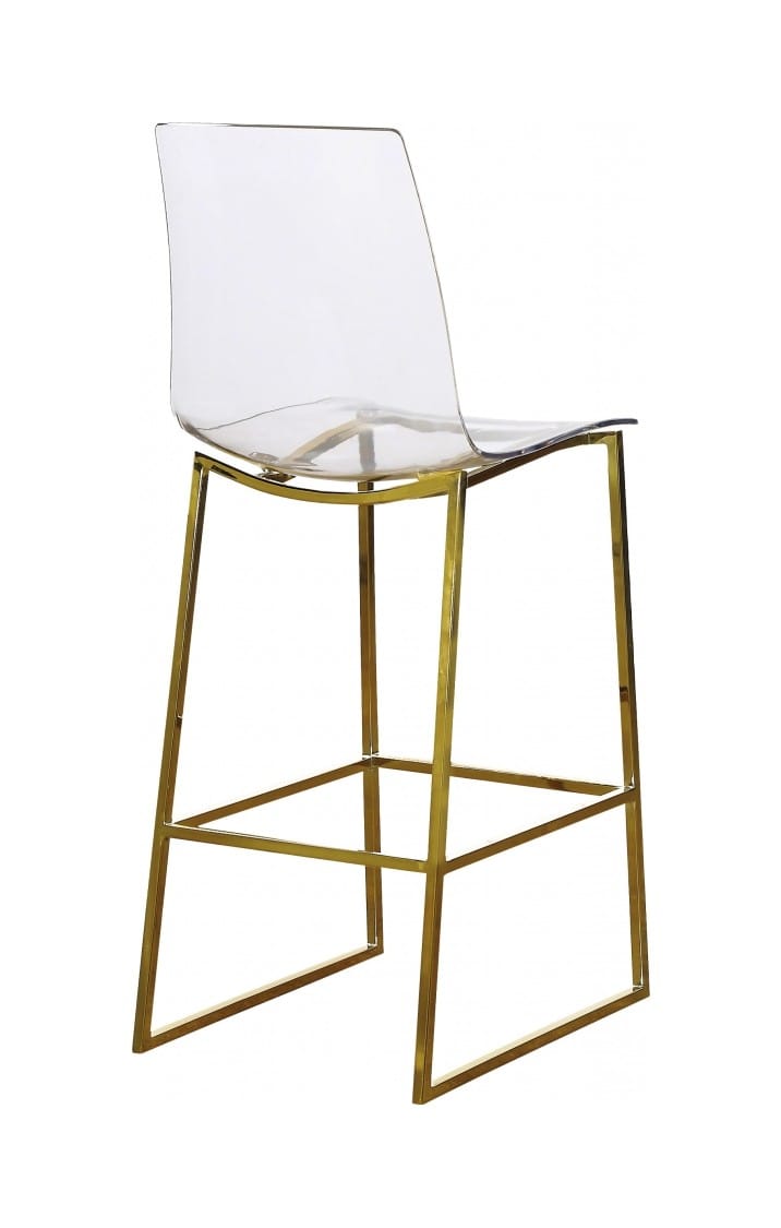 Lumen Gold Counter Stool (Set of 2) by Meridian Furniture