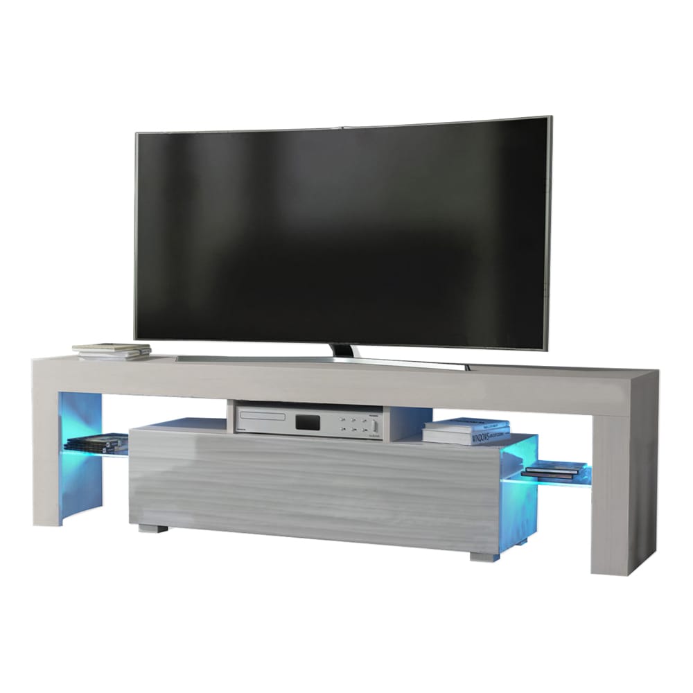 Milano 160 White Modern 63" TV Stand by Meble Furniture