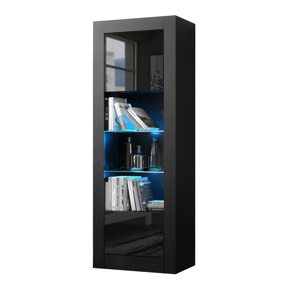 Milano Modern Black 25" Bookcase by Meble Furniture