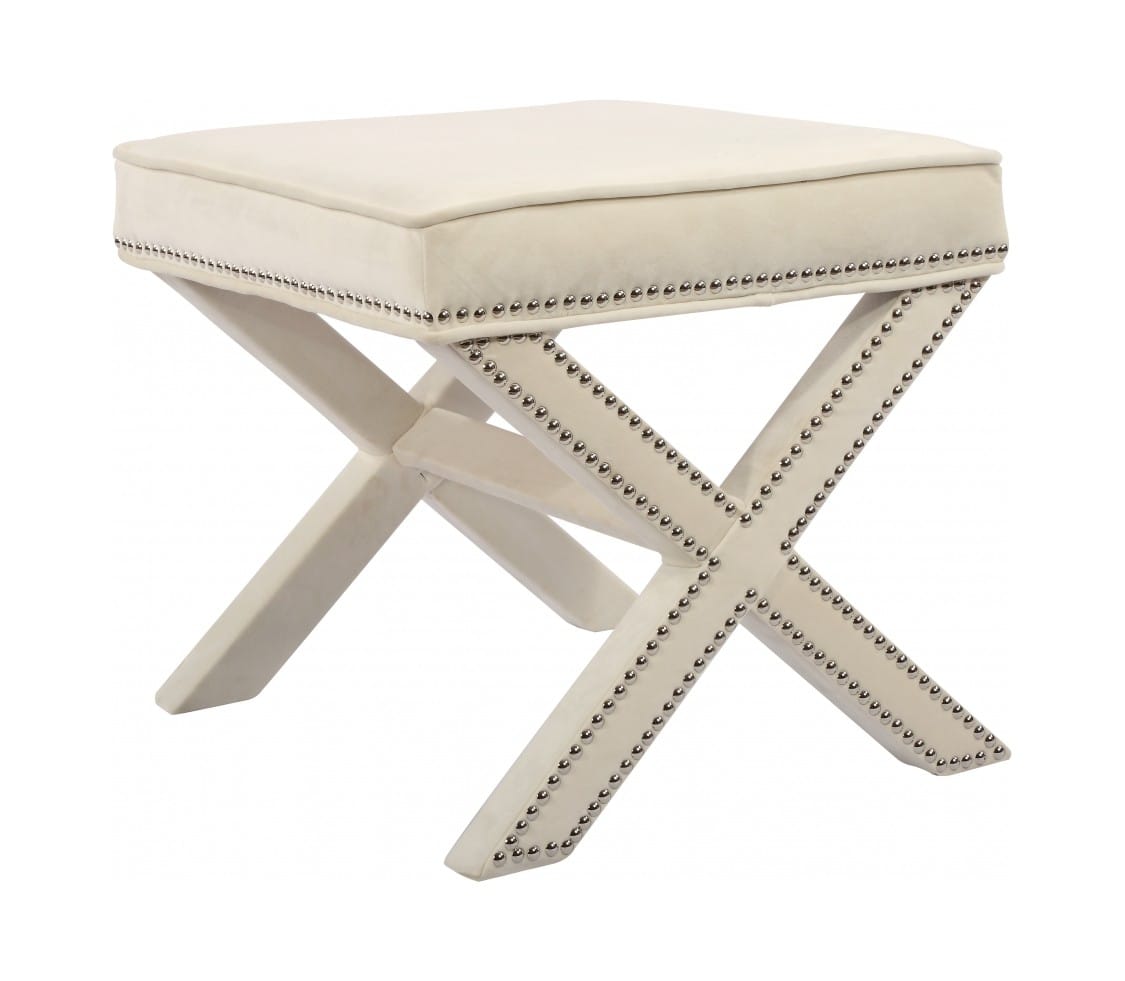 Meridian Furniture Nixon Velvet Ottoman / Bench Meridian Furniture Nixon Velvet Ottoman / Bench