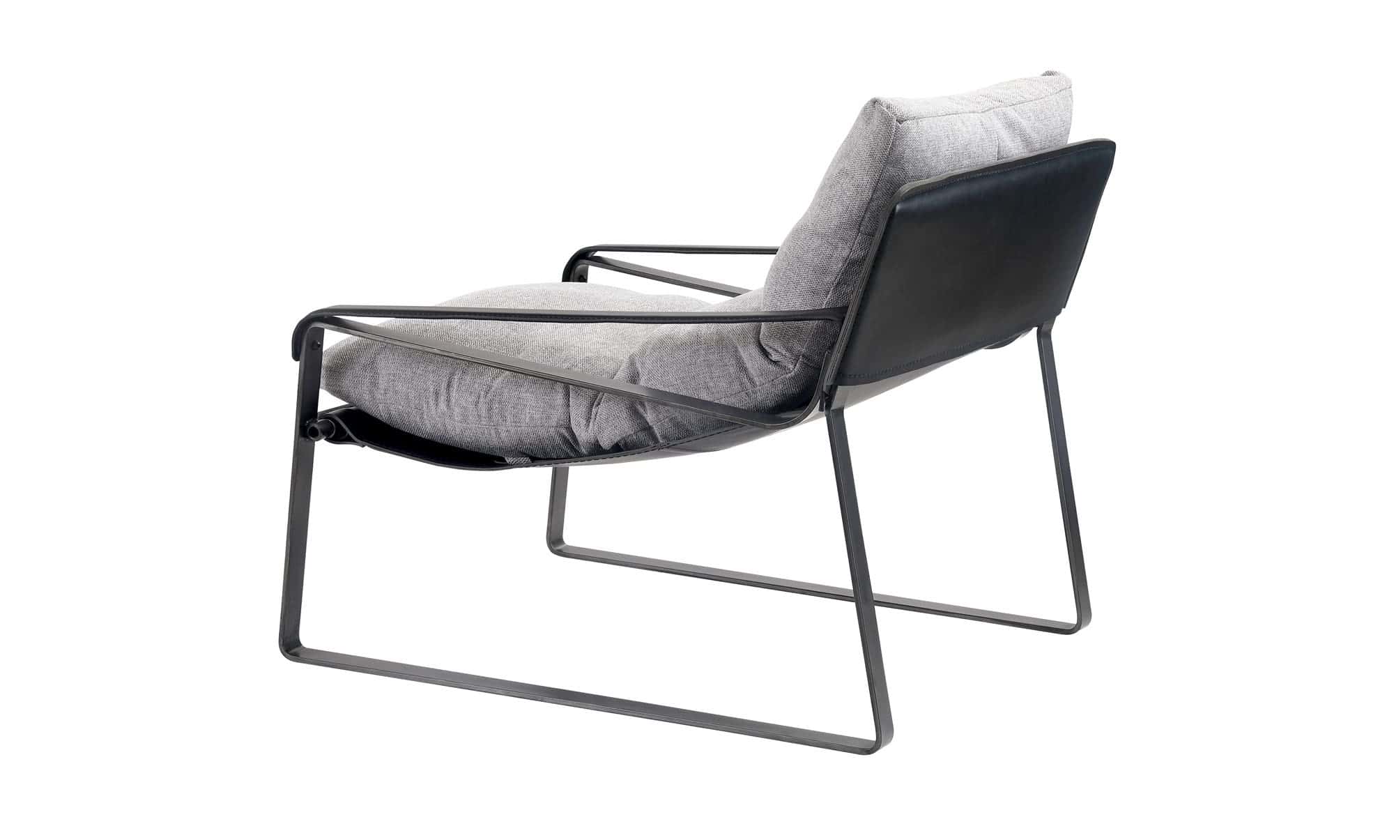 Connor Snowfolds Grey Fabric Club Chair by Moe's Home Collection
