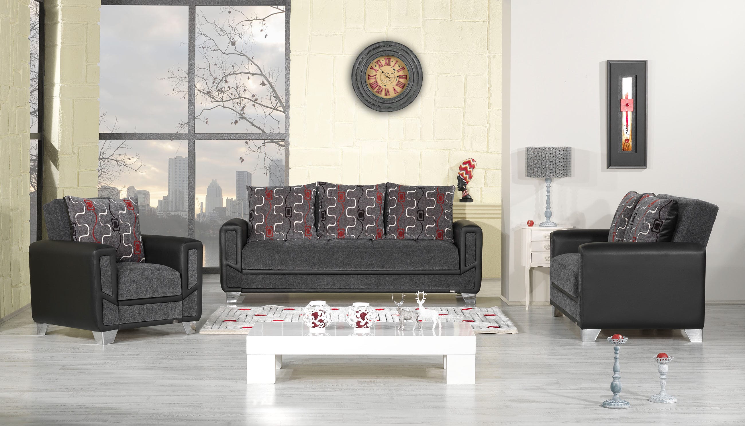 Mondo Modern Gray Sofa Bed by Casamode