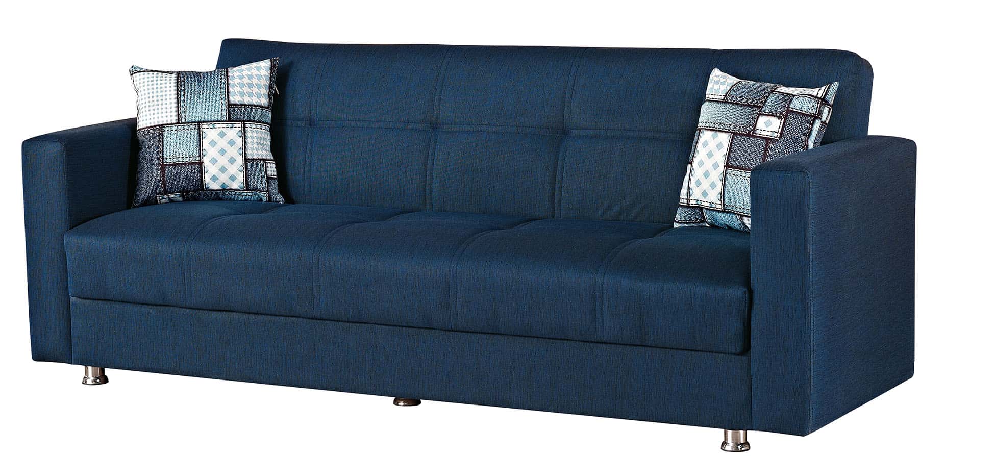 Miami Blue Fabric Sofa Bed by Empire Furniture USA