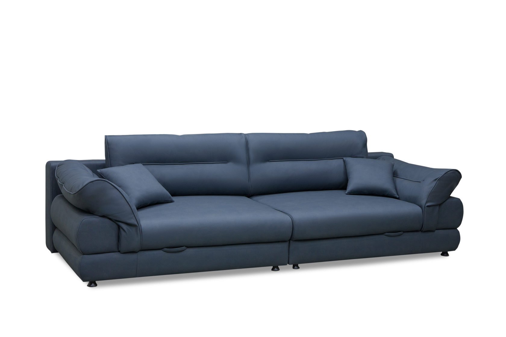 Floor Sample Macao Blue Queen Sofa Bed With Storage by Prestige Furnishings