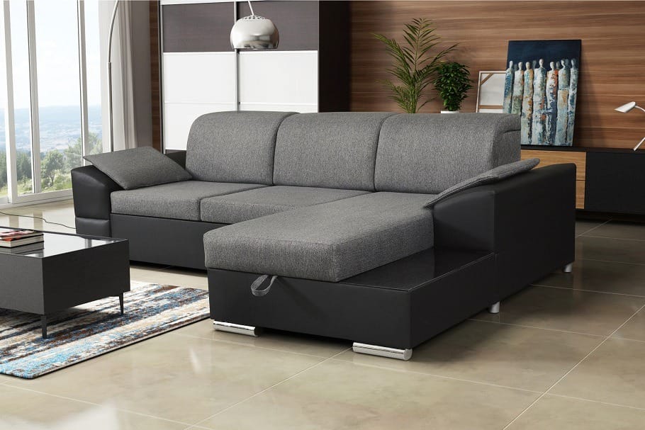 Marcel Gray Sectional Sofa by Skyler Designs