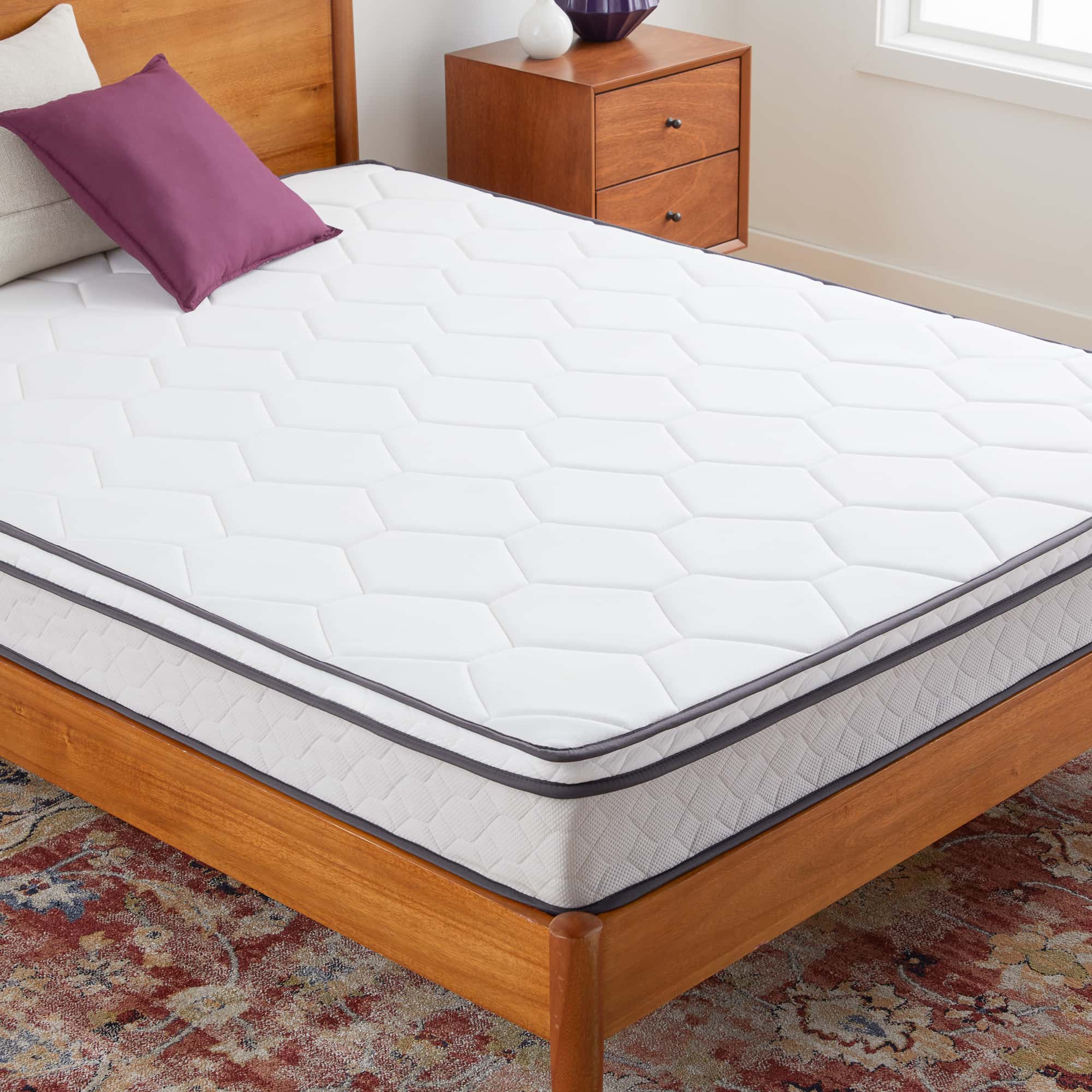 New Haven 8 Inch Hybrid Mattress, Plush at Futonland