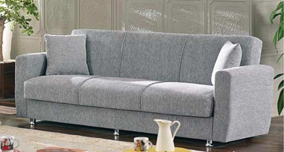 Niagara Gray Fabric Sofa Bed by Empire Furniture USA