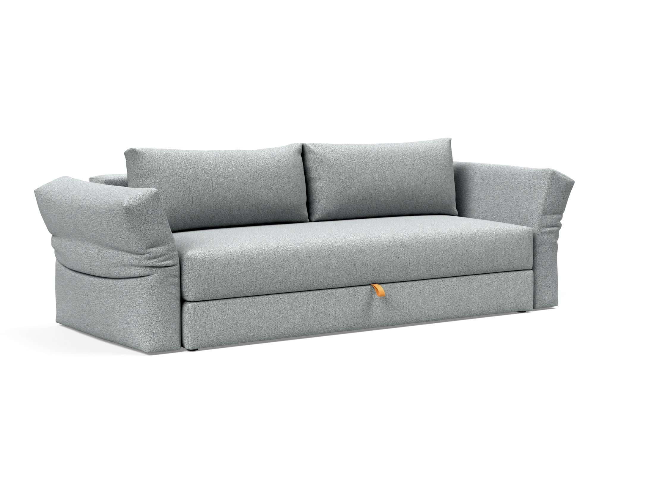 Otris Sofa Bed w/Arms (Full Size) Melange Light Gray by Innovation