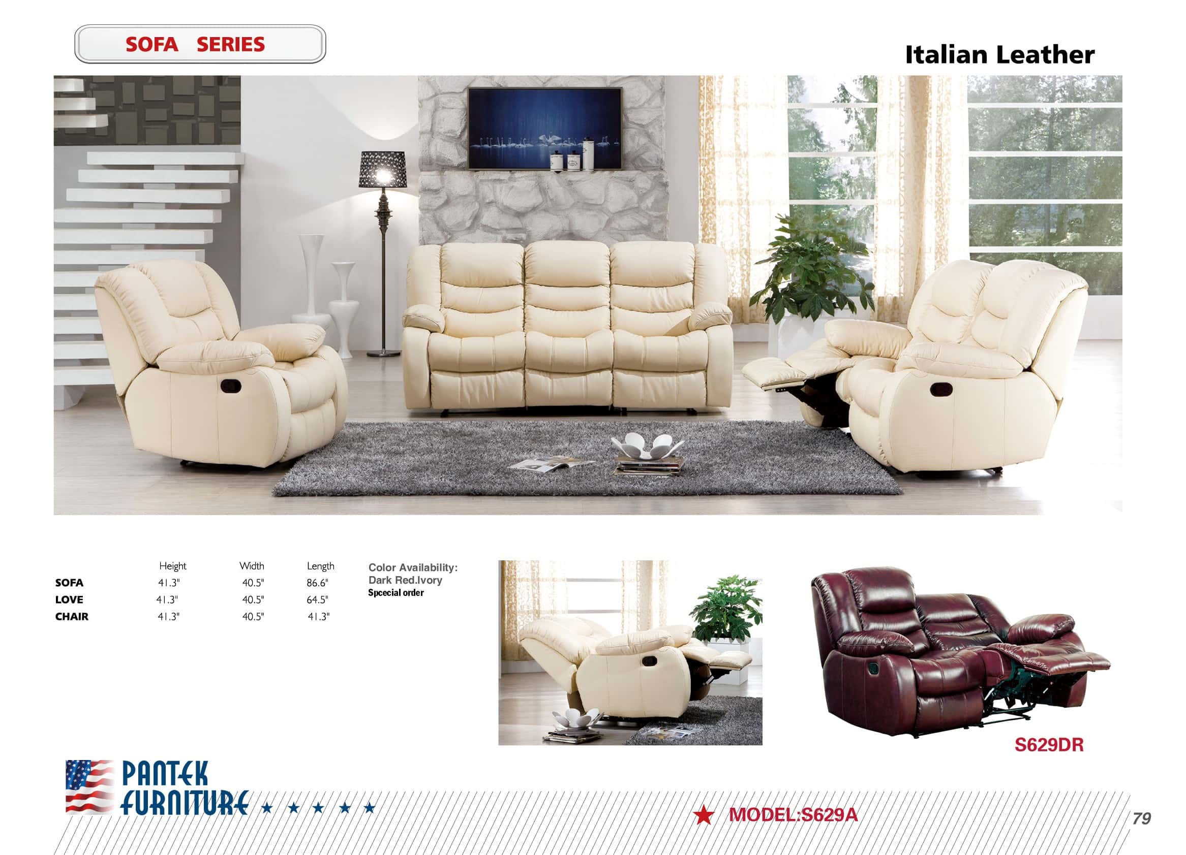 reclinable cheap living room italian leather