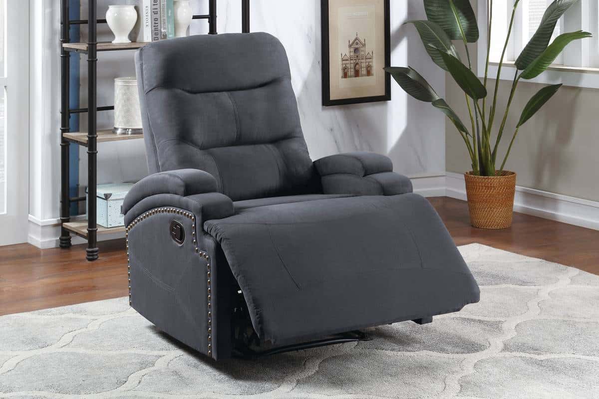 Microfiber recliners on discount sale