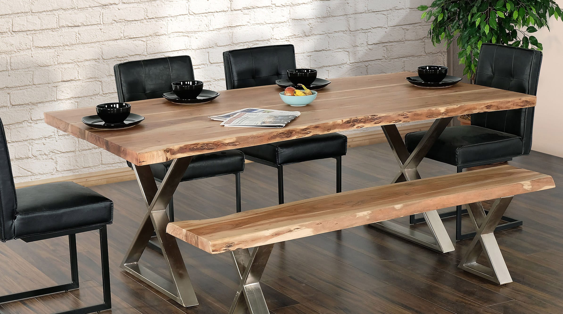 Coastline 8420 Natural Wood Dining Table By Primo