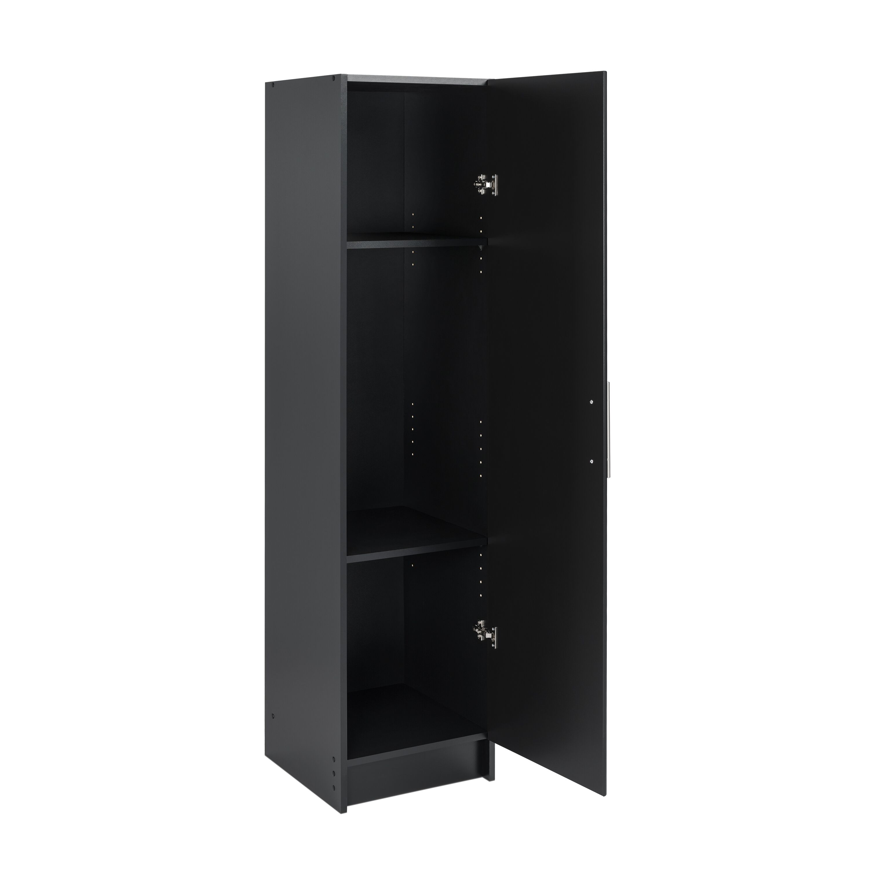 Elite 16 Inch Black Narrow Cabinet By Prepac