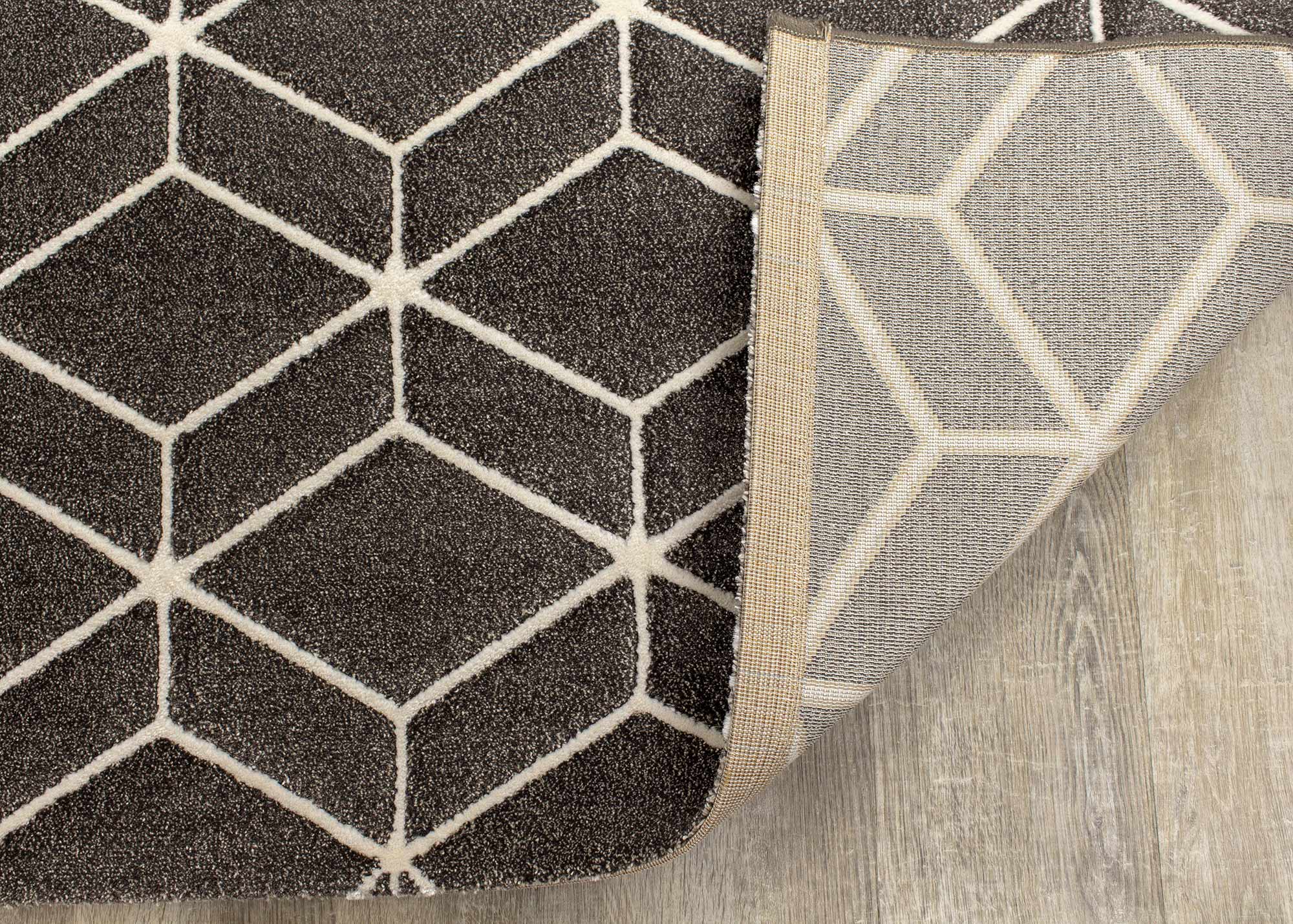 Parlour Grey Cream Tesselation Rug by Kalora