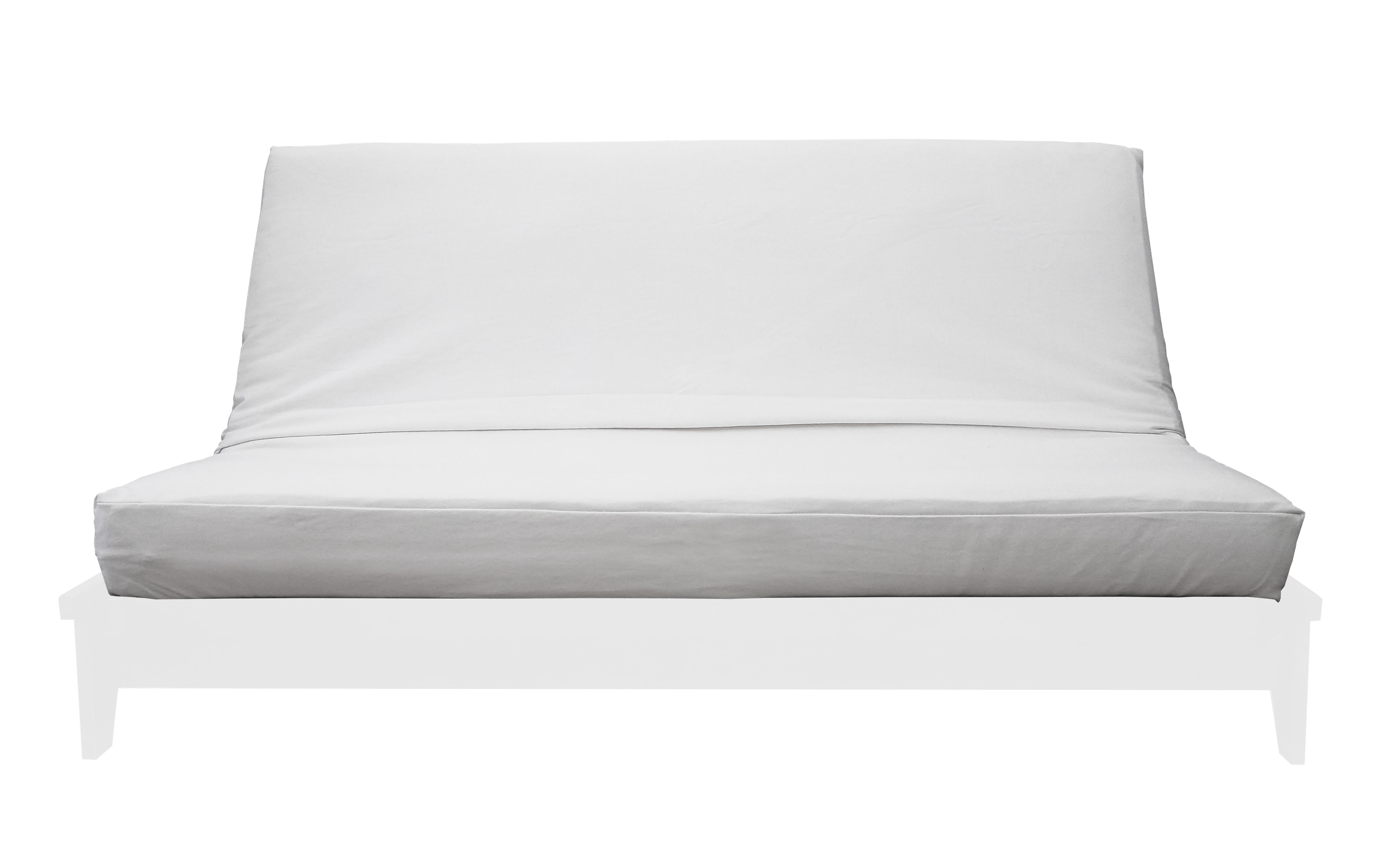 white futon mattress cover