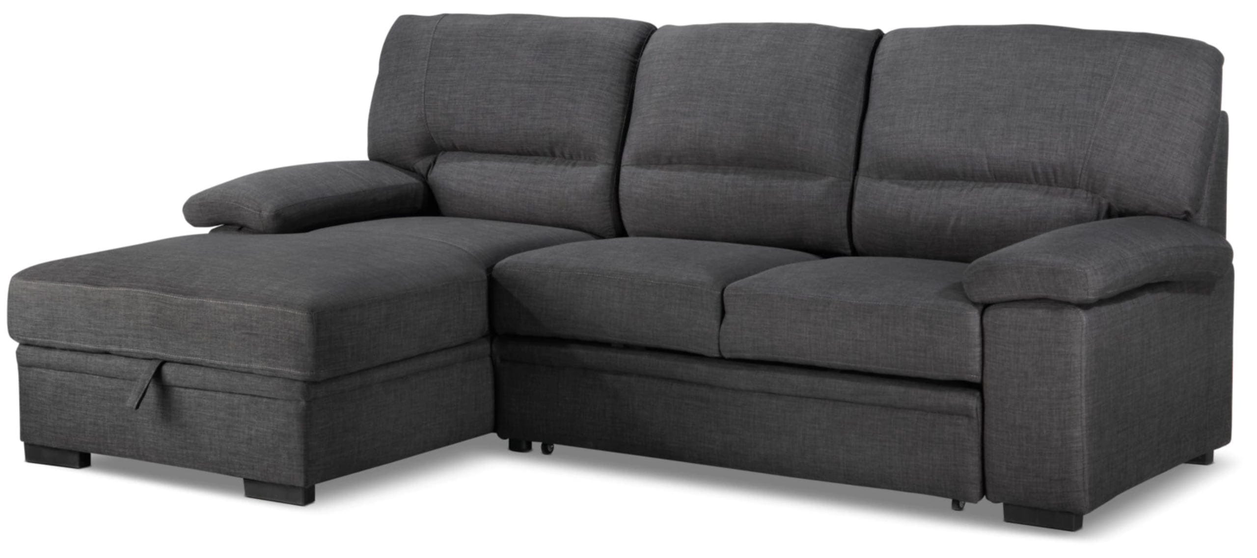 Tessaro sleeper sectional dark gray by primo deals