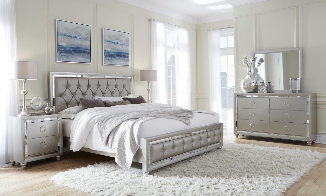 Riley Silver Bedroom Set by Global Furniture