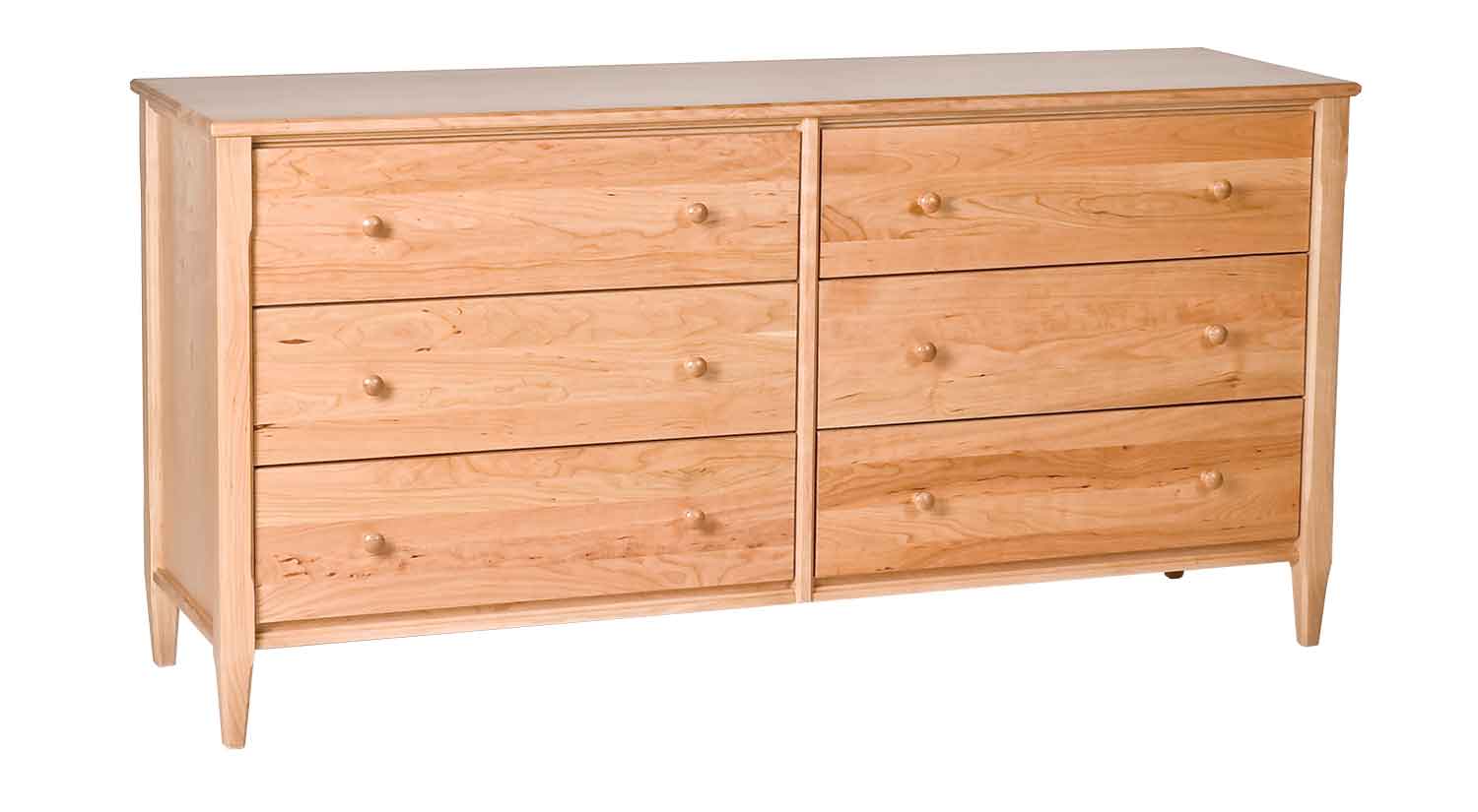 white christmas dresses Bacara Modern Classic Wood Brushed 6-Drawer Dresser 72' main image 0