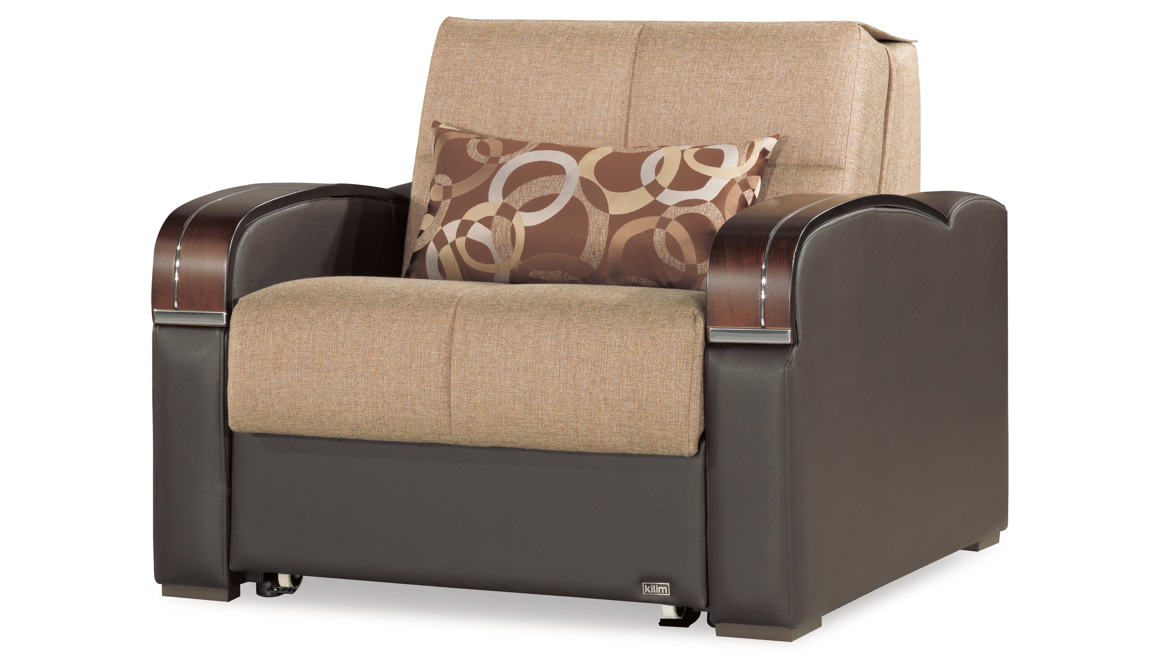 Sleep Plus Brown Convertible Chair Bed By Casamode