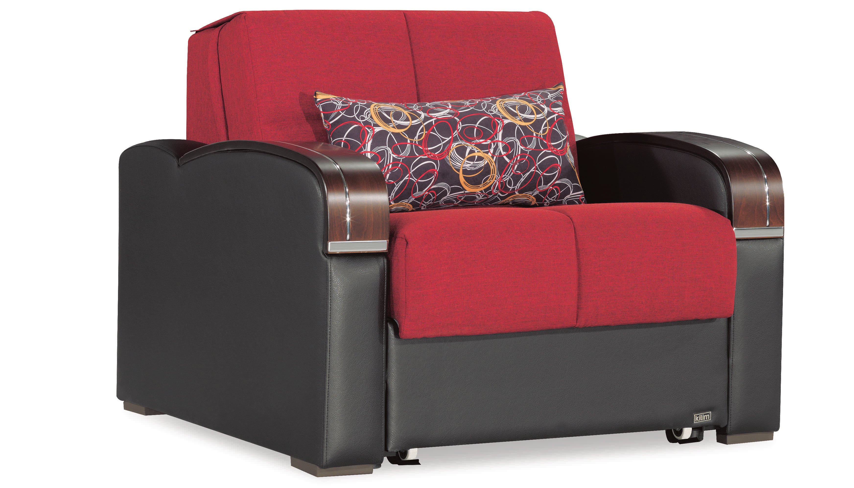 sleep plus red convertible chair bedcasamode