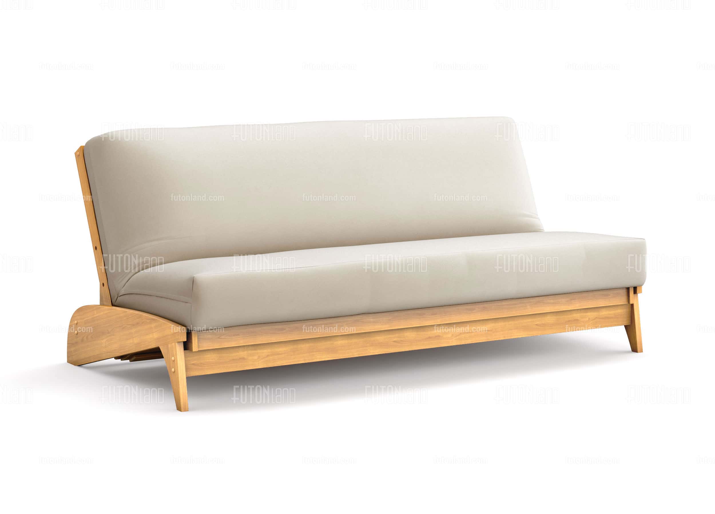 Futon Frame - Full Size - Dillon Natural Wall Hugger by Strata Furniture