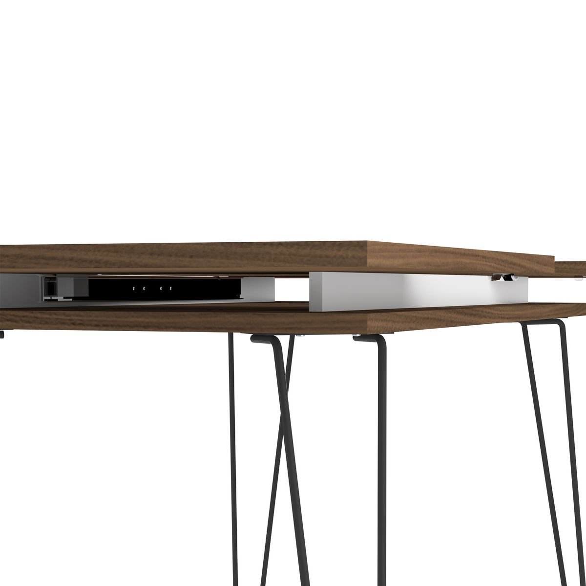 Aero Extending Dining Table Walnut by Temahome