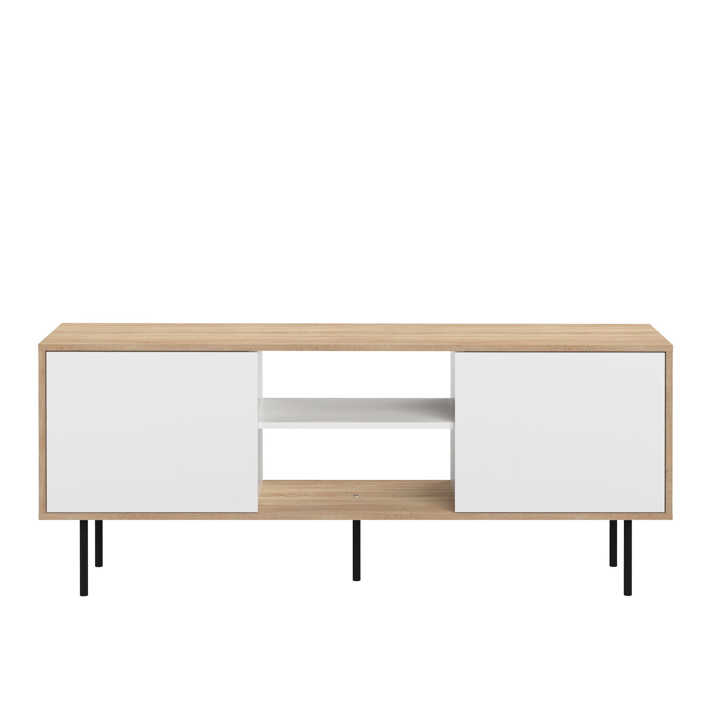 Altitude TV Stand Natural Oak/White by Temahome