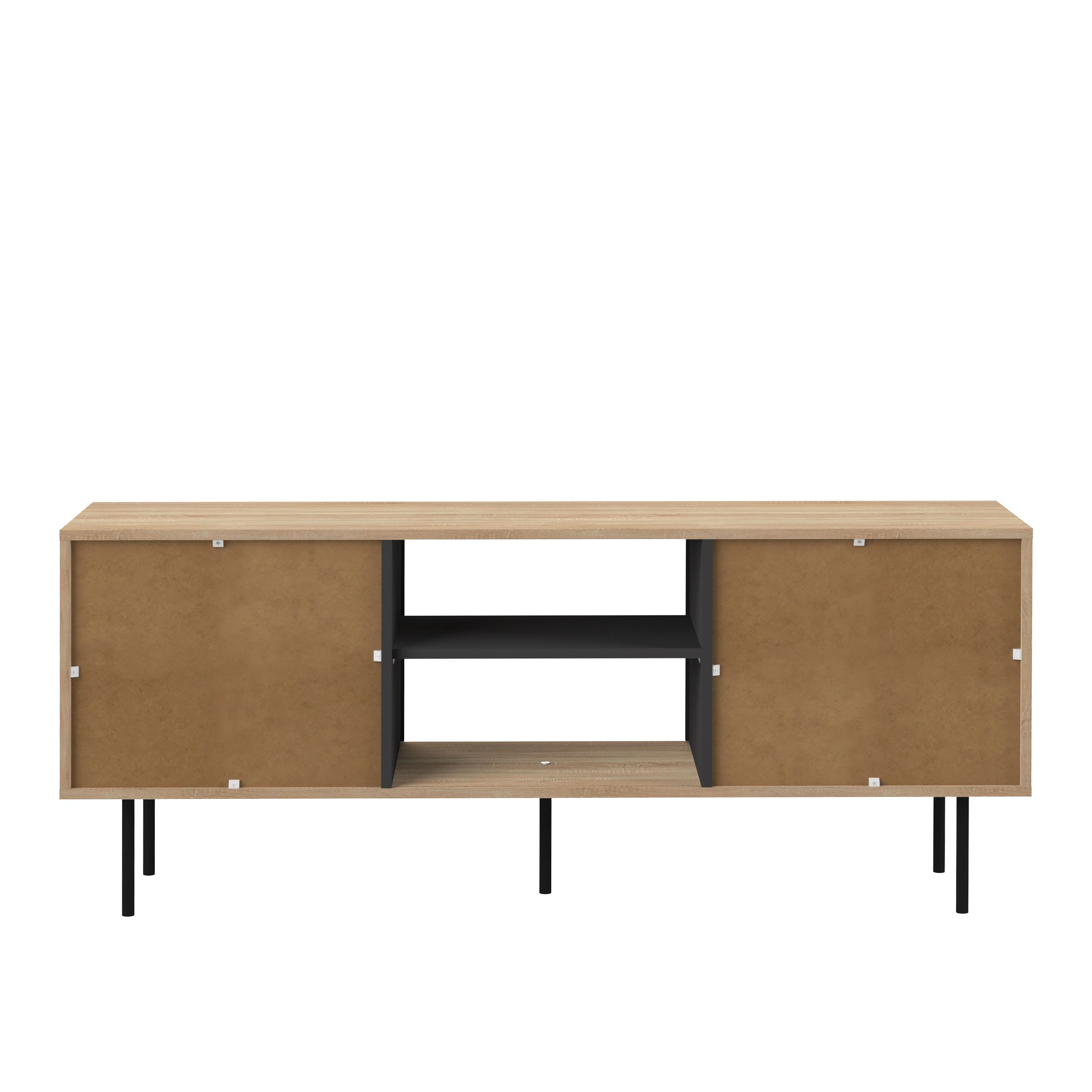 Altitude TV Stand Natural Oak/Black by Temahome
