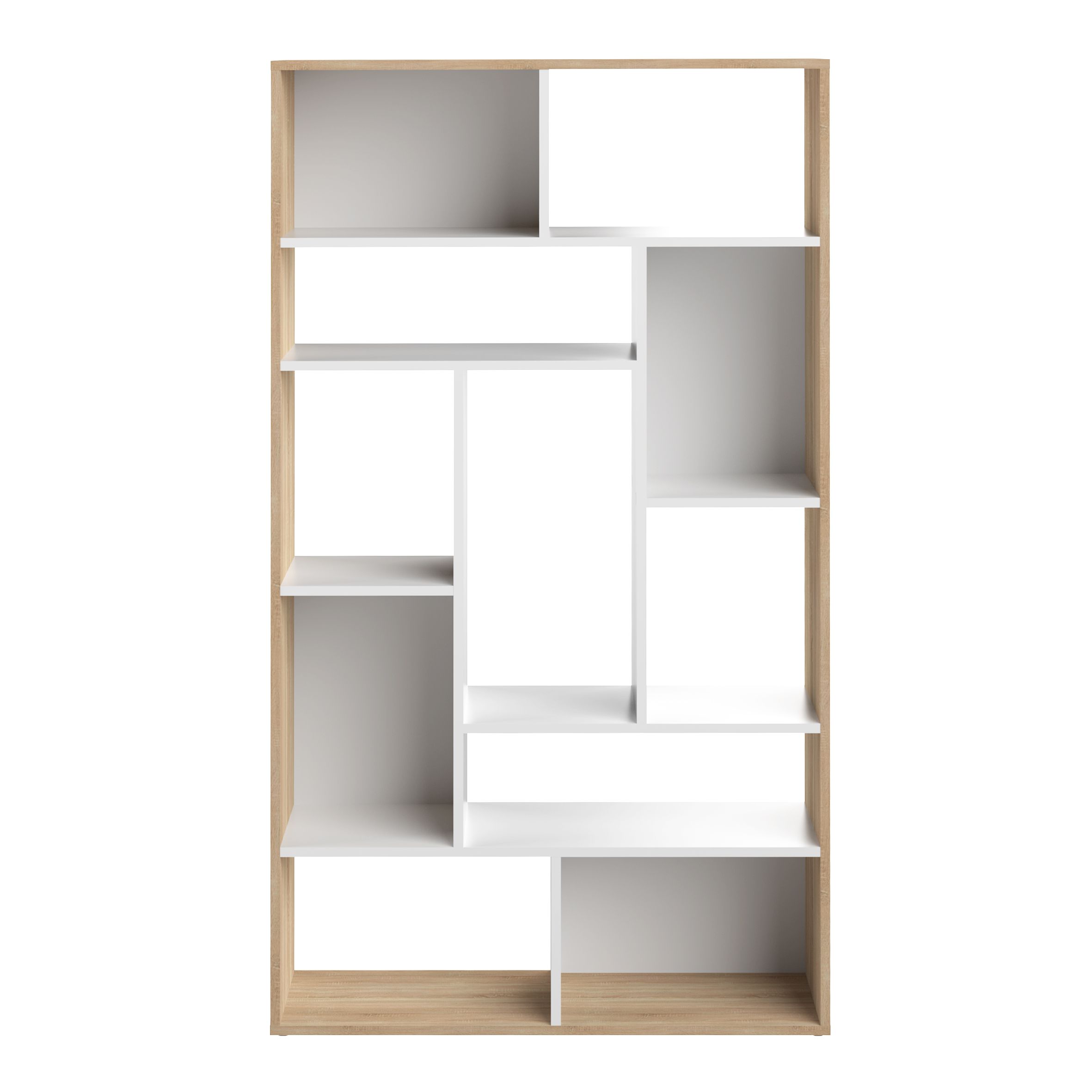 Seoul Bookcase White/Natural Oak by Temahome