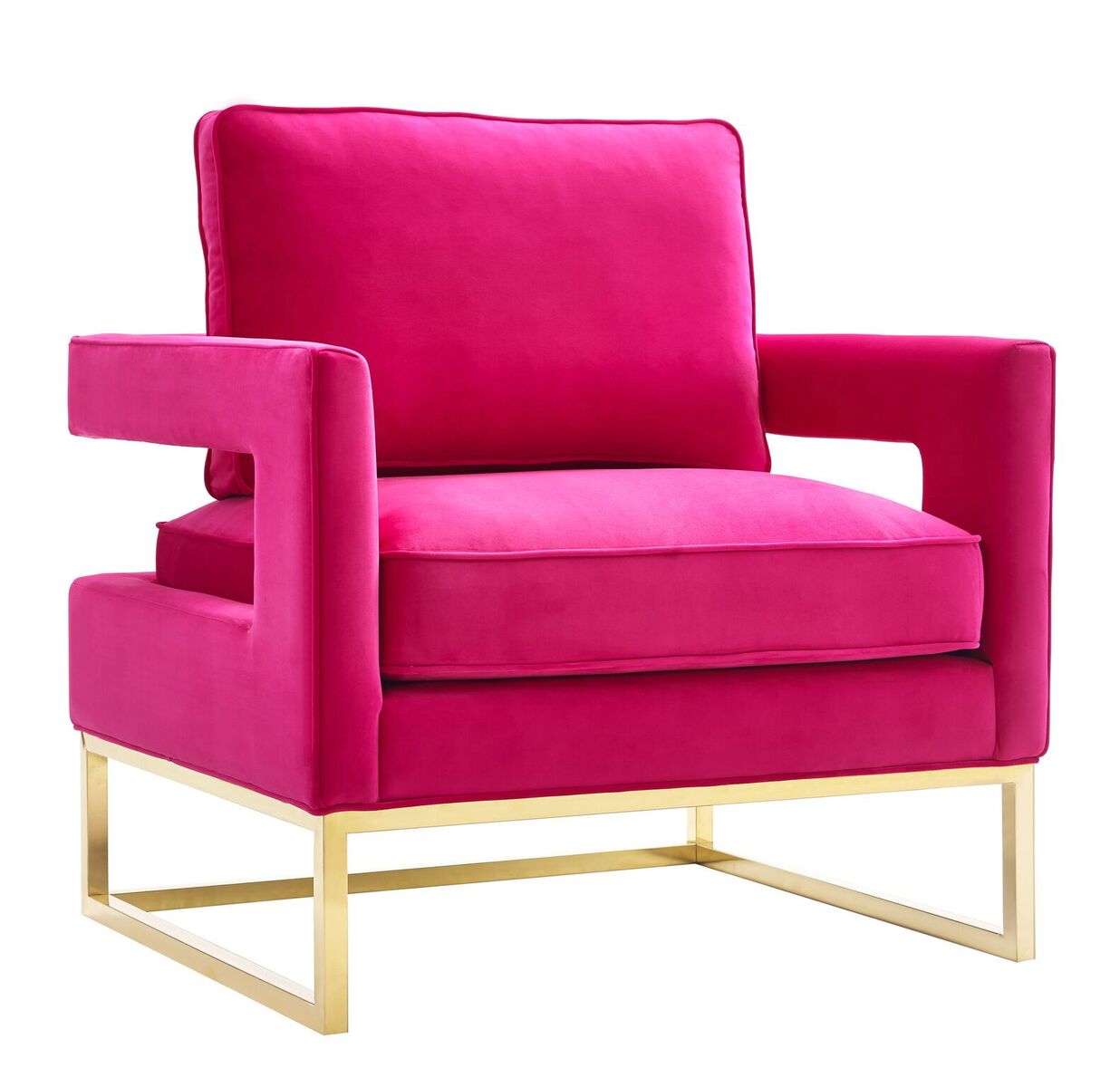 Avery Pink Velvet Chair By Tov Furniture