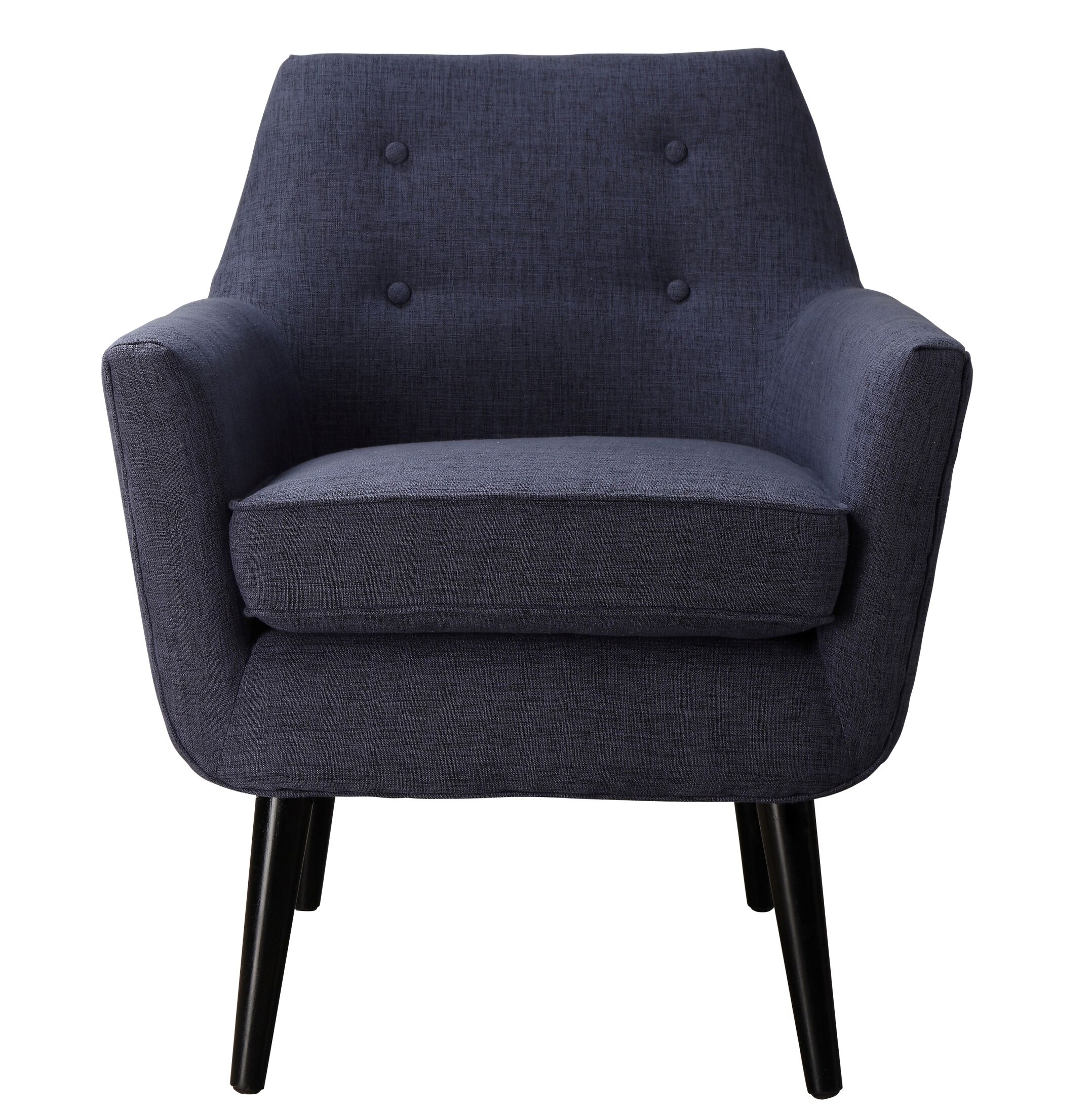 clyde navy blue linen chairtov furniture
