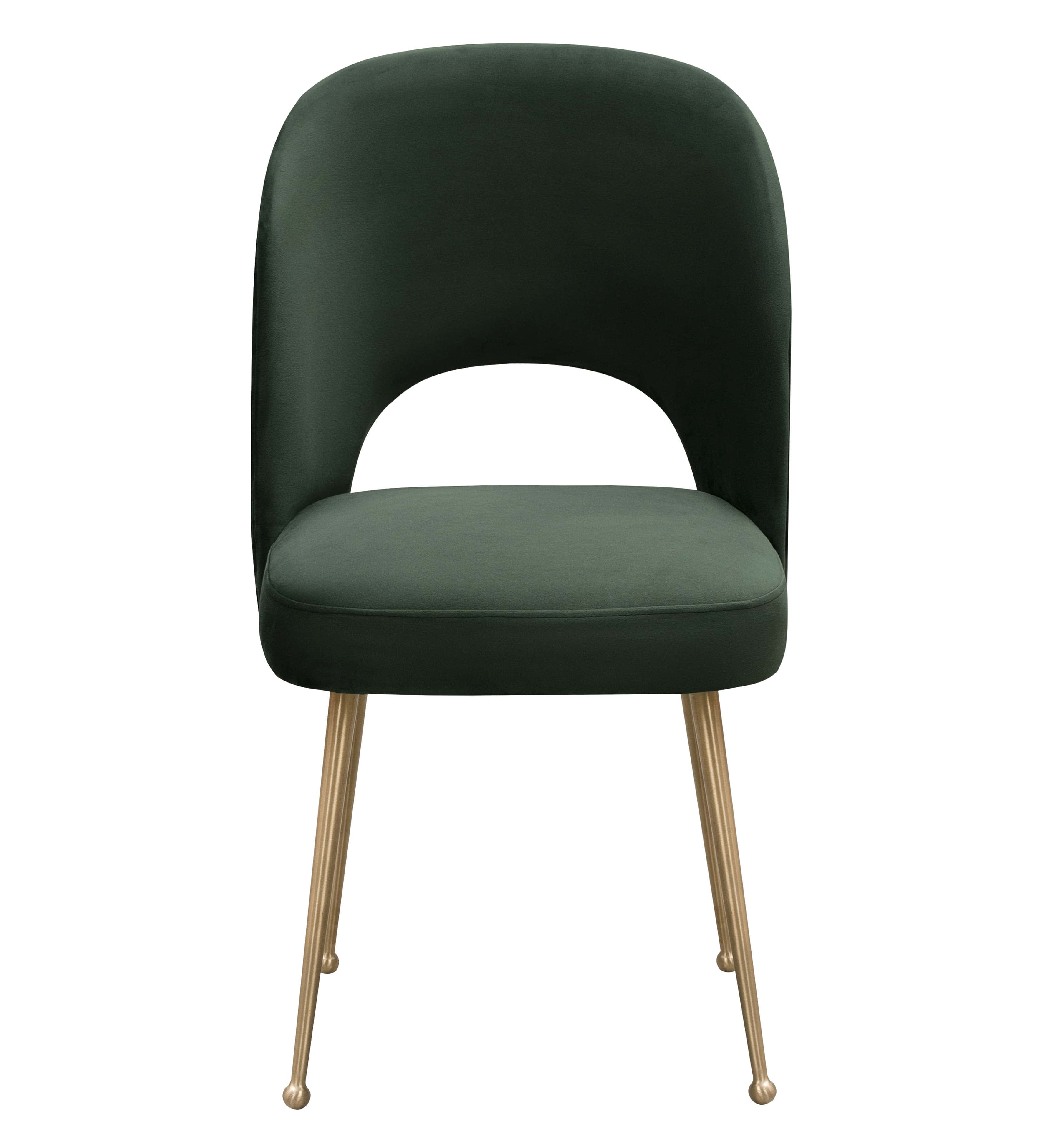 Swell Forest Green Velvet Chair by TOV Furniture