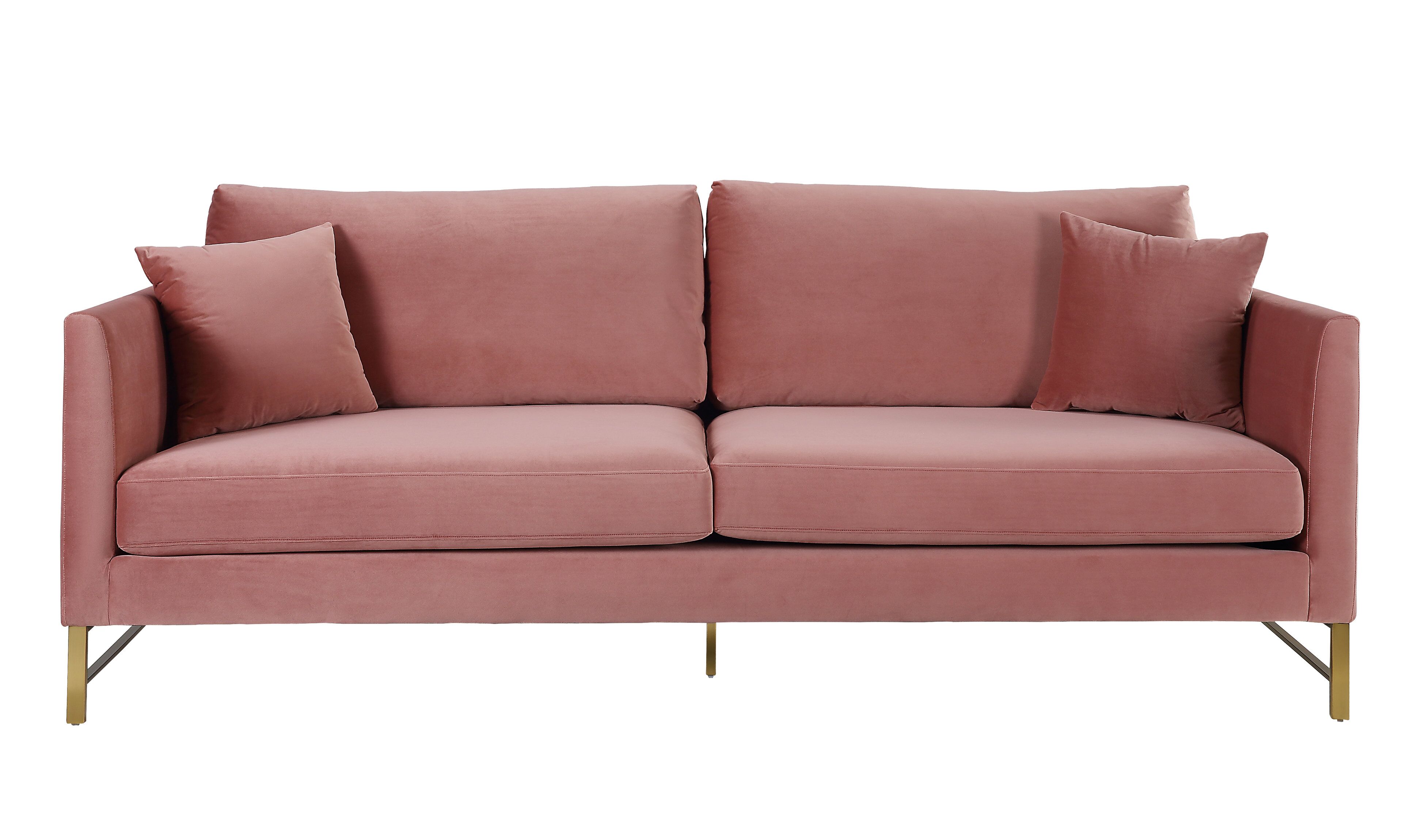 Massi Rose Velvet Sofa By Tov Furniture Massi Rose Velvet Sofa By Tov Furniture
