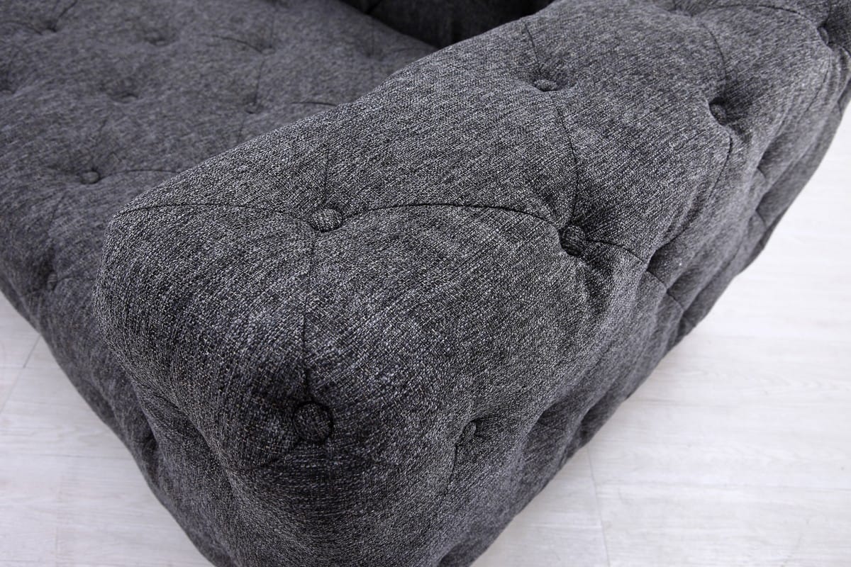 Divani Casa Willa Modern Grey Fabric Sectional Sofa at Futonland