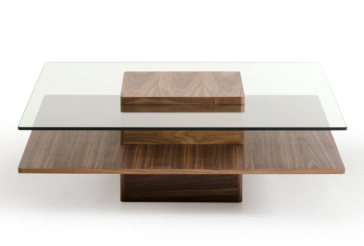 Modrest Clarion Walnut Coffee Brown Table