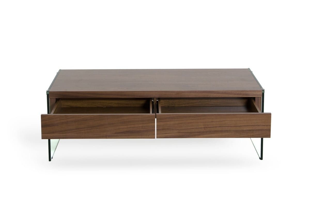 Modrest Aura Modern Walnut Floating Coffee Table by VIG Furniture