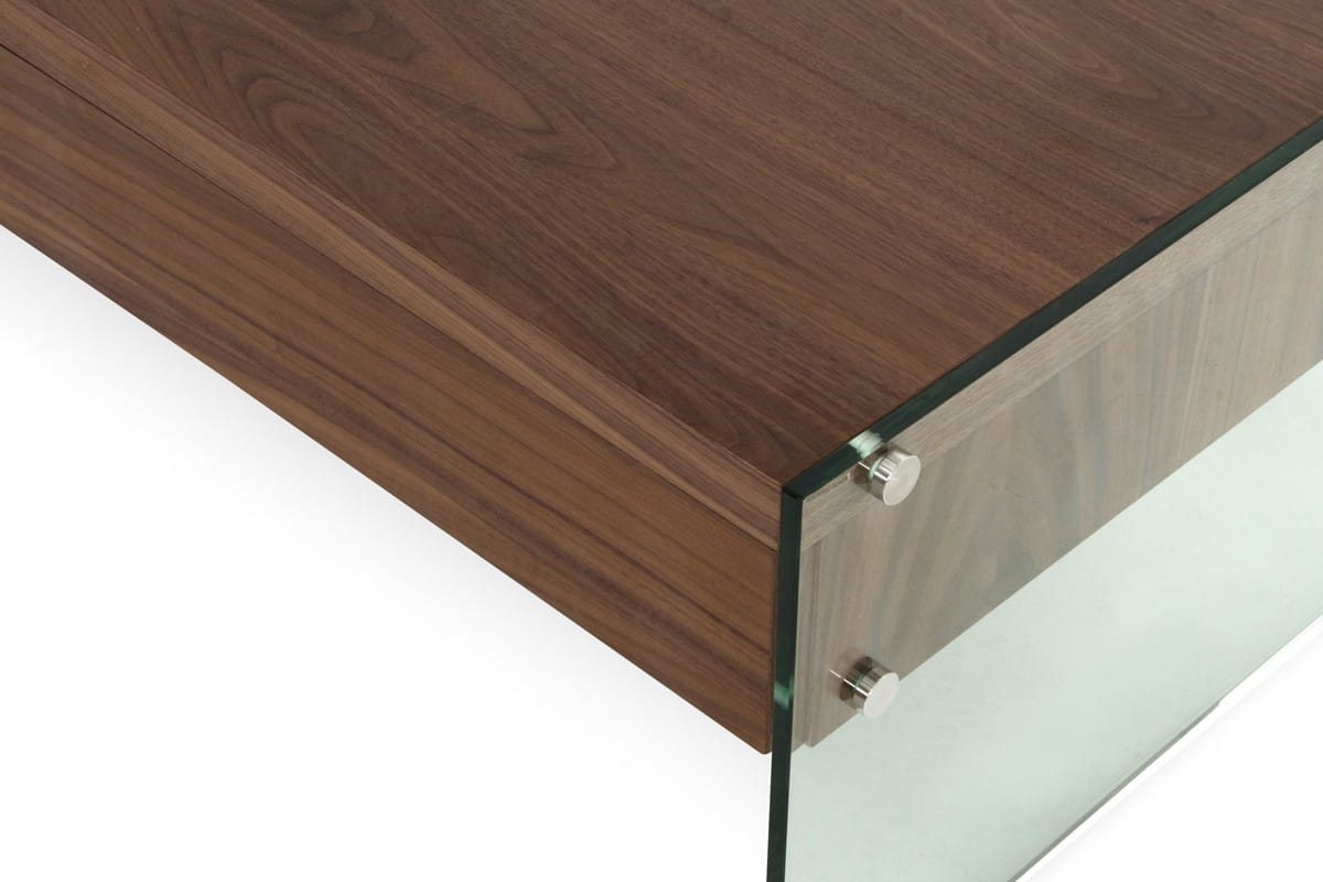 Modrest Aura Modern Walnut Floating Coffee Table by VIG Furniture