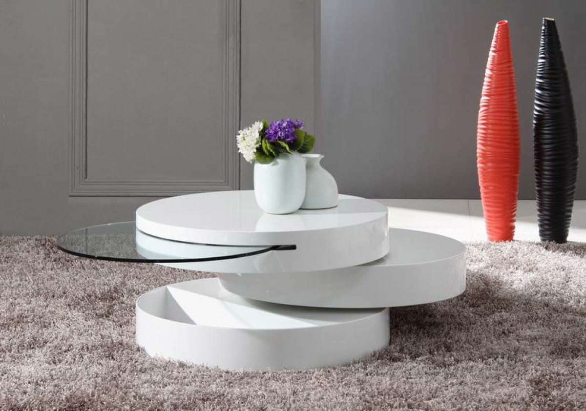 Modrest Tier Modern Swivel Coffee Table by VIG Furniture
