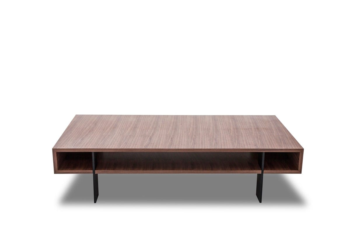 Outstanding modrest coffee table Modrest Stilt Modern Walnut Coffee Table By Vig Furniture