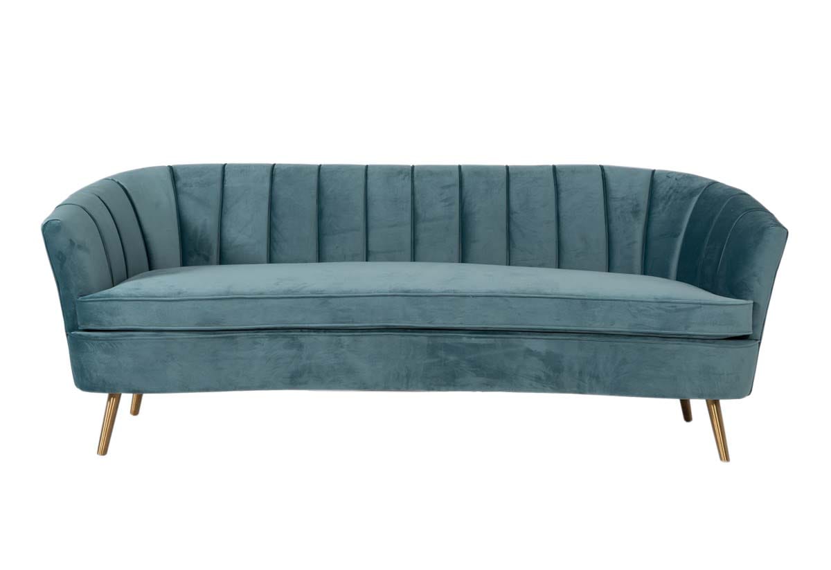 Divani Casa Vaughn Modern Blue Velvet Sofa By Vig Furniture